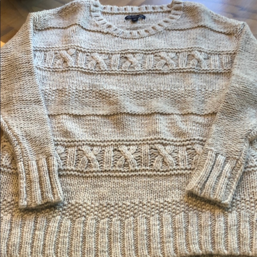 Gray Cableknit Sweater (Never Used) - image 1